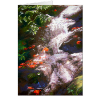Hana vattenfall hälsningskort