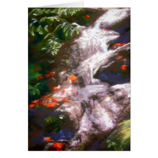 Hana vattenfall hälsningskort (Framsidan)