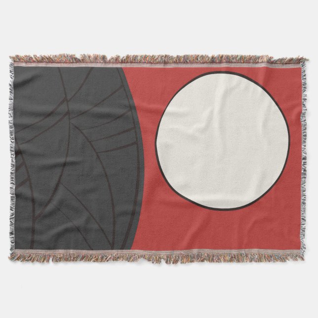 Hanafuda "Susuki-ni-tsuki" スローブランケット Filt (Framsidan)