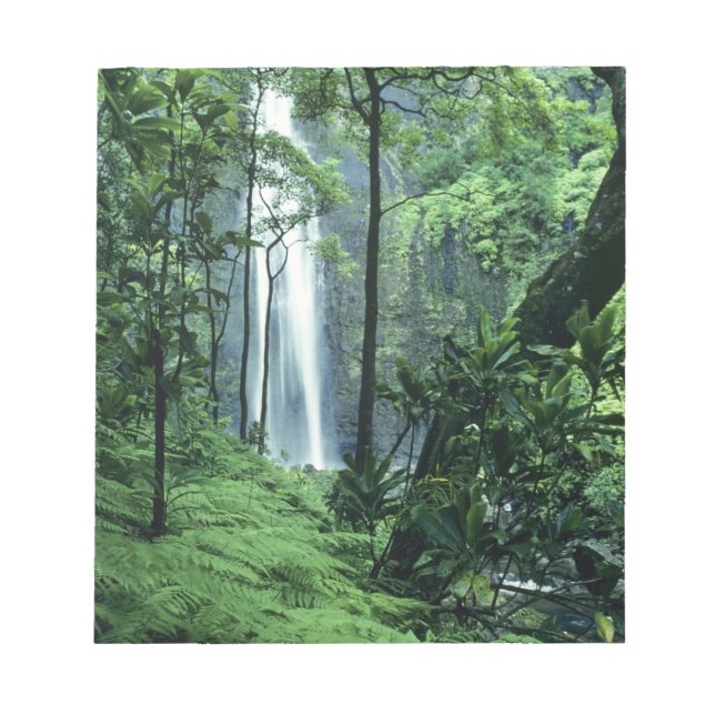 Hanakapiai Falls längs Na Pali Kusten, Kauai. Anteckningsblock (Framsida)