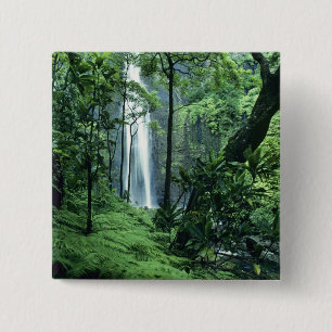 Hanakapiai Falls längs Na Pali-kusten, Kauai, Knapp