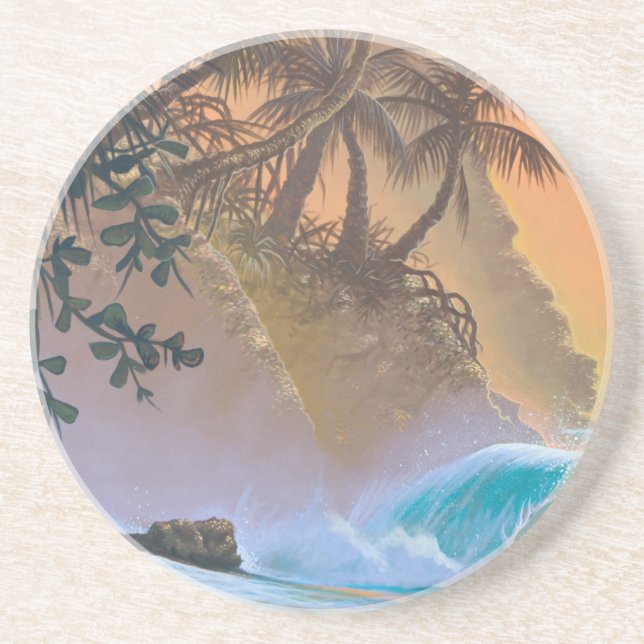 Hanalei Bay Beach Surfa Underlägg (Framsidan)