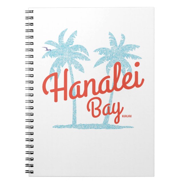 Hanalei Bay Hawaii Island Kauai Souvenir Shot G Anteckningsbok (Framsidan)
