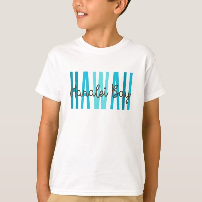 Hanalei Bay Hawaii (Ocean) T Shirt (Framsida)