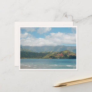 Hanalei Bay Hawaii Princeville Utsikt Tom Vykort