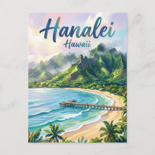Hanalei Bay Hawaii Vykort