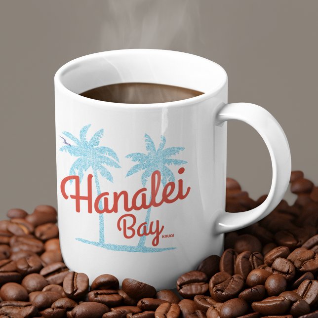 Hanalei Bay Island Kauai, Hawaii Kaffemugg (Skapare uppladdad)