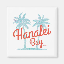 Hanalei Bay Island Kauai, Hawaii Souvenir Magnet