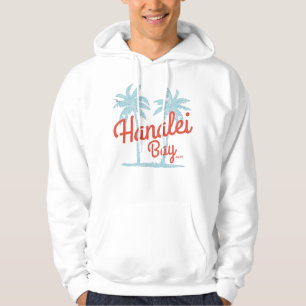 Hanalei Bay Island Kauai, Hawaii Souvenir Surfa Hoodie