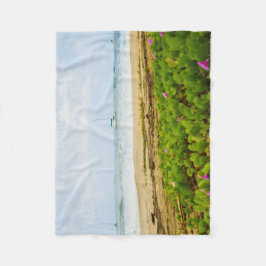 Hanalei Bay Kauai Hawaii Beach & Boats Fleecefilt