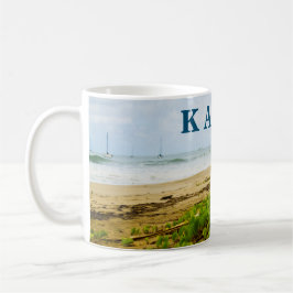 Hanalei Bay Kauai Hawaii Beach & Boats Kaffemugg