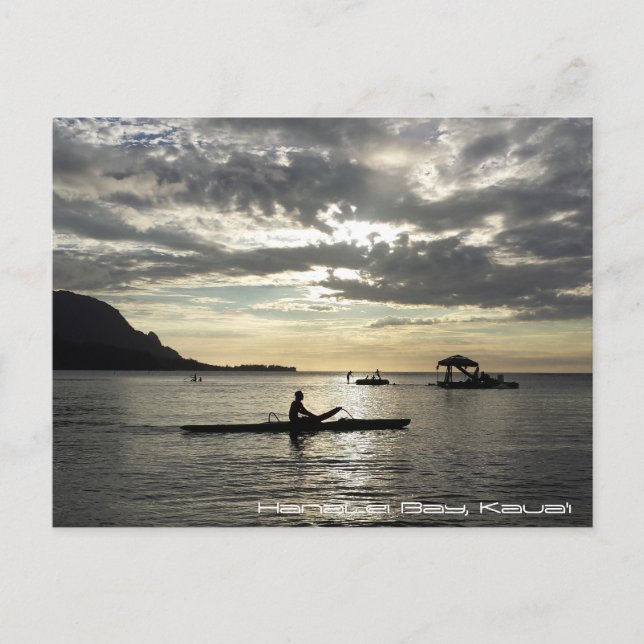 Hanalei Bay, Kauai Vykort (Framsida)