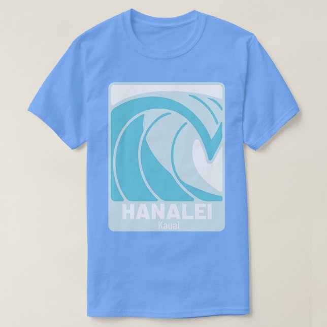 Hanalei Beach Kauai Hawaii Atlantic Ocean HI Crash T Shirt (Design framsida)