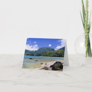 Hanalei fjärd, Kauai Kort