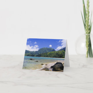 Hanalei fjärd, Kauai Kort
