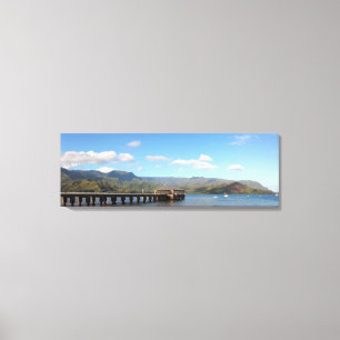 Hanalei fjärdpanorama canvastryck