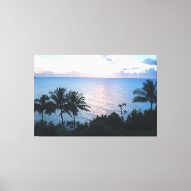HANALEI HAWAII SUNSET CANVASS PRINT CANVASTRYCK (Framsida)
