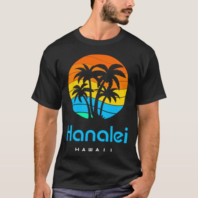 Hanalei Hawaii T Shirt (Framsida)