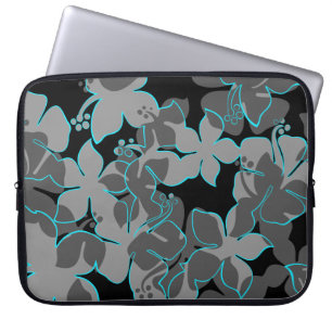 Hanalei Hawaiian Blommigt Neoprene Wetdräe Laptop Fodral