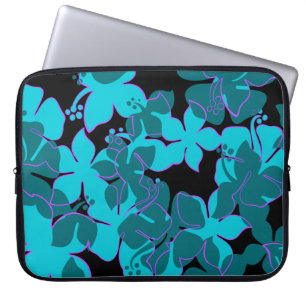 Hanalei Hawaiian Blommigt Neoprene Wetdräe Laptop Fodral