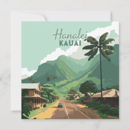 Hanalei Kauai Hawaii Bay Mountains Grönt