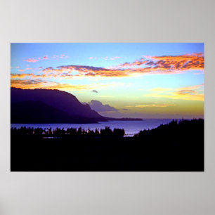 Hanalei Sunset Print Poster