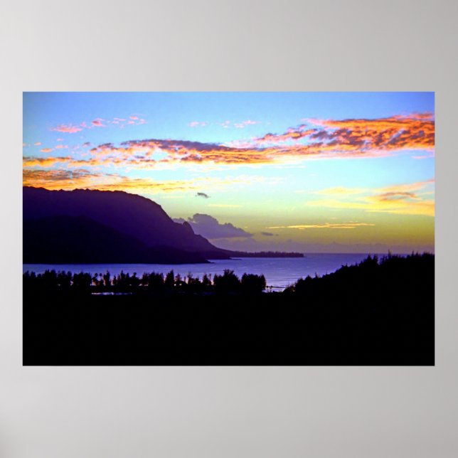 Hanalei Sunset Print Poster (Framsidan)
