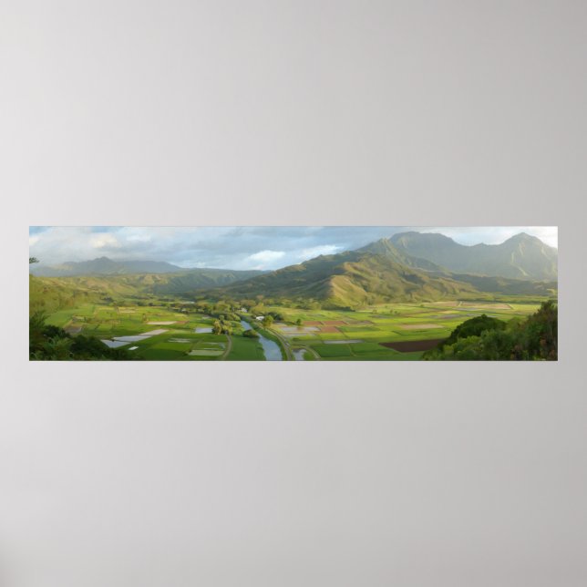 Hanalei Valley Panorama Poster (Framsidan)