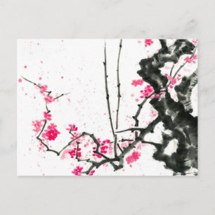 Hanami Blommor av Sakura Vykort