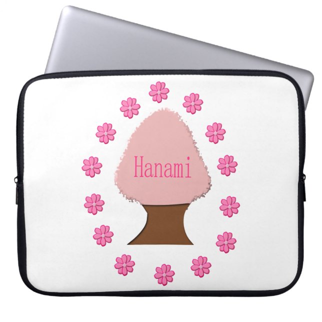 Hanami Japanska Cherry Träd Laptop Fodral (Framsidan)