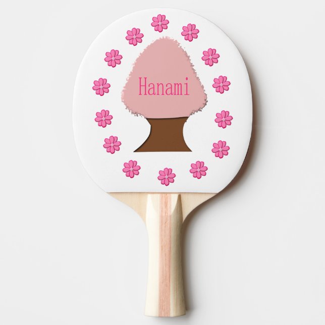 Hanami Japanska Cherry Träd Pingisracket (Framsidan)