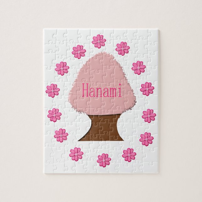 Hanami Japanska Cherry Träd Pussel (Vertikal)