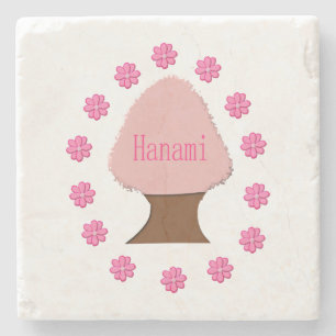 Hanami Japanska Cherry Träd Stenunderlägg
