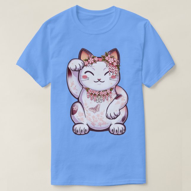 Hanami Maneki Neko Shun T Shirt (Design framsida)