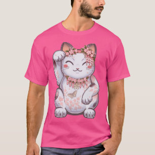 Hanami Maneki Neko Shun T Shirt