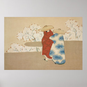 Hanami Season av Kamisaka Sekka (1909-1910) Poster