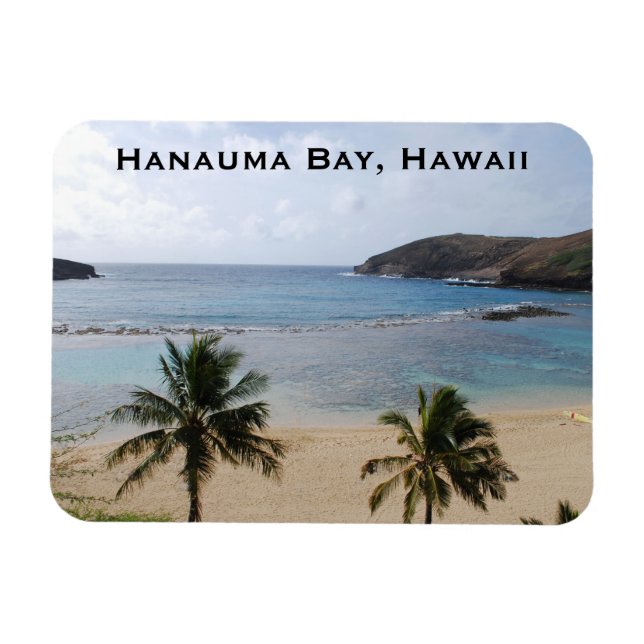 Hanauma Bay Beach, Hawaii Magnet (Horisontell)