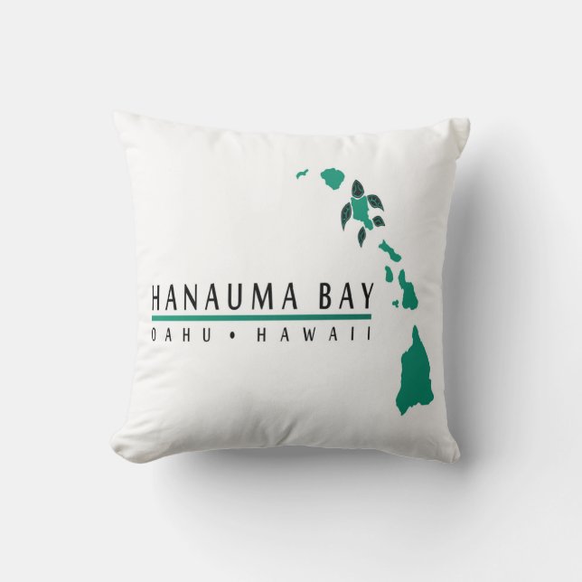 Hanauma Bay Hawaii Pillow Kudde (Framsida)