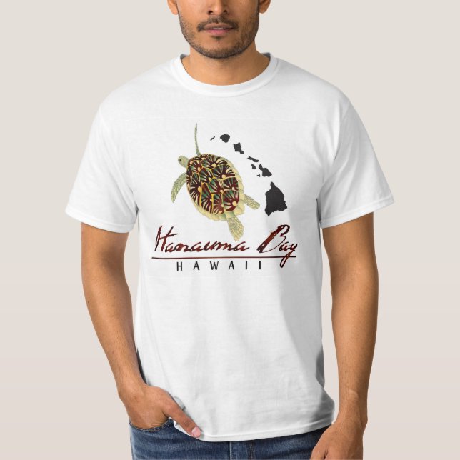 Hanauma Bay Hawaii Souvenir Shirt T Shirt (Framsida)
