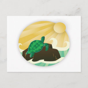 Hanauma Bay Hawaii Turtle Vykort