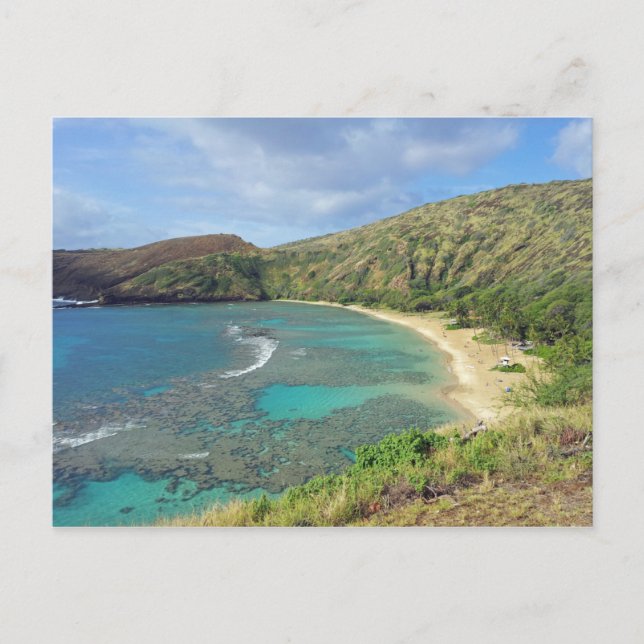 Hanauma Bay Hawaii Vykort (Framsida)