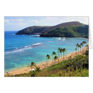 Hanauma Bay, Honolulu, Oahu, Hawaii View Hälsningskort