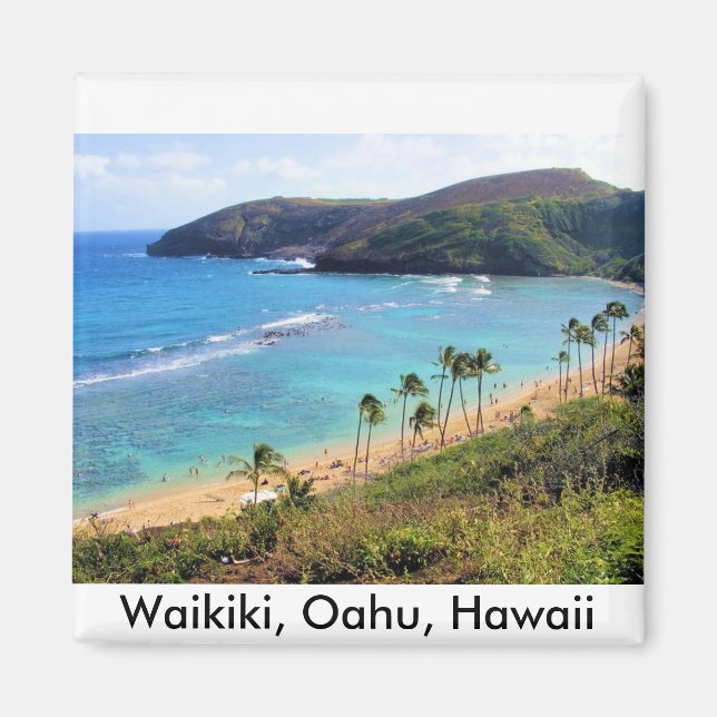 Hanauma Bay, Honolulu, Oahu, Hawaii View Magnet (Framsidan)