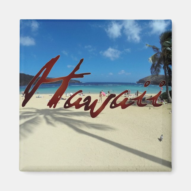 Hanauma Bay Oahu Hawaii Magnet (Framsidan)