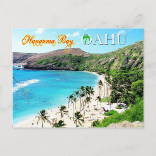 Hanauma Bay, Oahu - Snorkelers paradise Vykort