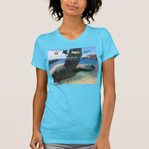 Hanauma fjärdOahu Hawaii sköldpadda T-shirt
