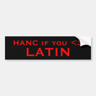 HANC om dig <3, LATIN Bildekal