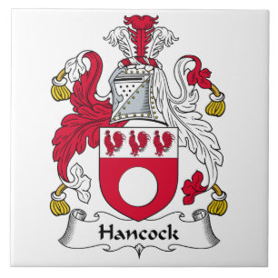 Hancock familjvapensköld kakelplatta