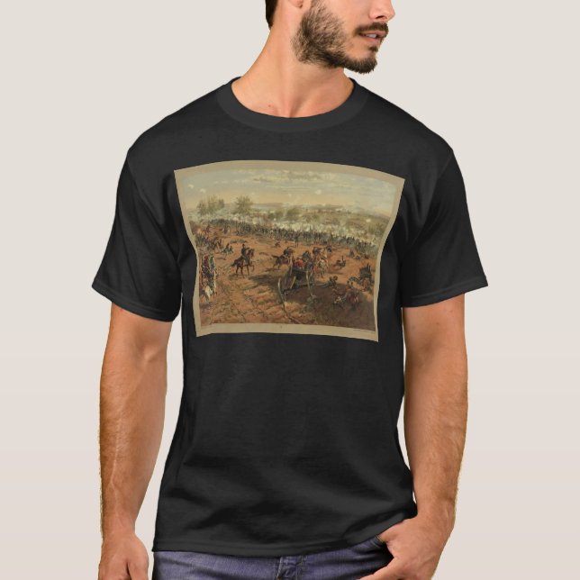 Hancock på Gettysburg av Thure de Thulstrup Tee Shirt (Framsida)