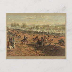 Hancock vid Gettysburg av Thure de Thulstrup Vykort